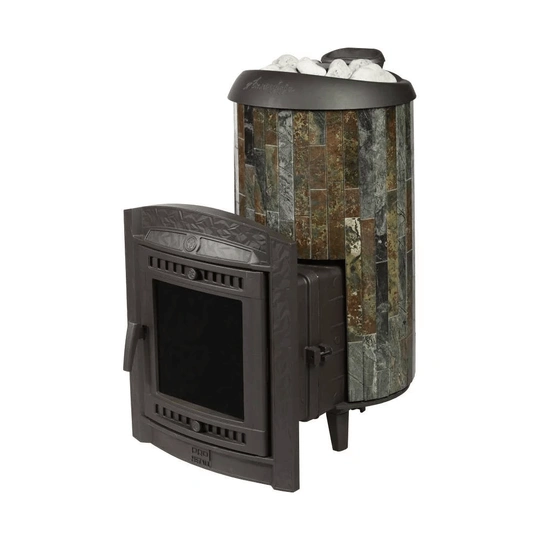 Печь банная "Атмосфера XL" в ламелях "Жадеит" наборный рисунок - 7