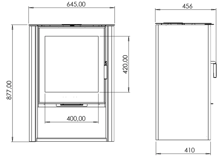 Печь-камин АОТ 7,0-05 в модификации «Севан 7» - 3