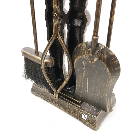 Набор каминный D98051AB Рыцарь большой (4 предмета, 110 см, античная бронза), на подставке - 1