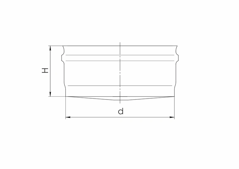 Ferrum GS/HF заглушка внешняя д/трубы (430/0,5мм) Ф250 - 1