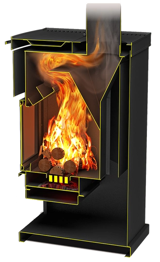 Камин Теплодар ОВ-140 (угловой) - 2