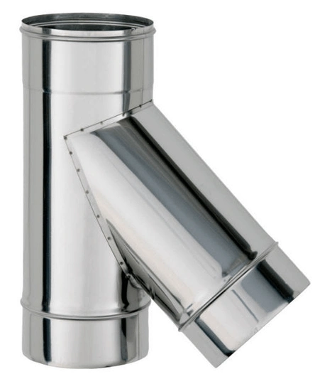 Тройник одностенный 45° Феролайф (430/1мм) ф200 - 1