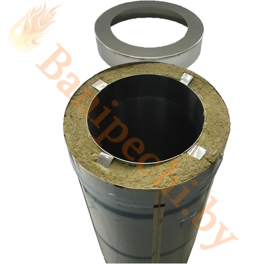 Сэндвич заглушка Феролайф (304/0,5мм) ф140 х 240 - 1