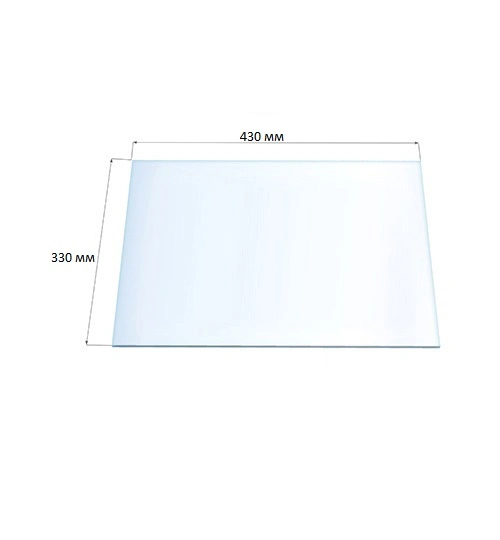 Стекло огнеупорное Robax МЕТА-БЕЛ Енисей-2 (Фронт) (0,430х0,330) - 1