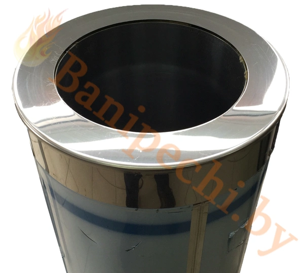 Сэндвич заглушка Феролайф (304/0,5мм) ф250 х 350 - 1