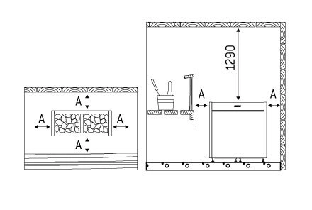 Печь для бани Harvia Virta Pro HL135 Black - 1
