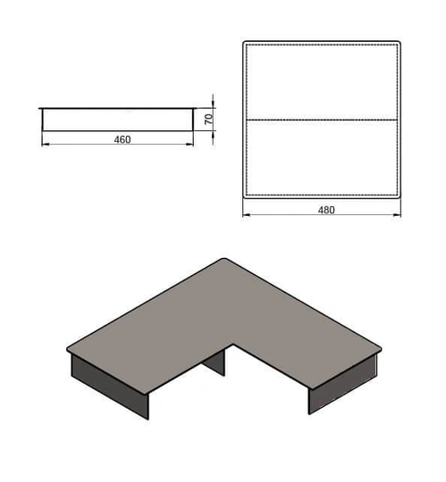 ПОДИУМ ПОД ПЕЧЬ ASTON - 1