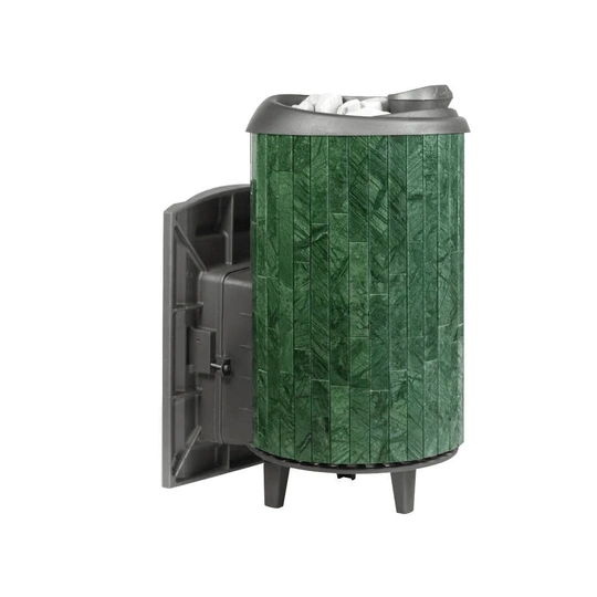 Печь банная "Атмосфера L КТТ" в ламелях "Верде Гватемала" наборный рисунок - 5