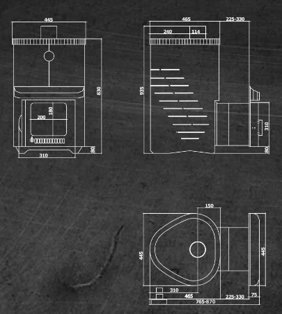 Печь для бани Ферингер Мини в кожухе Стандарт - 6