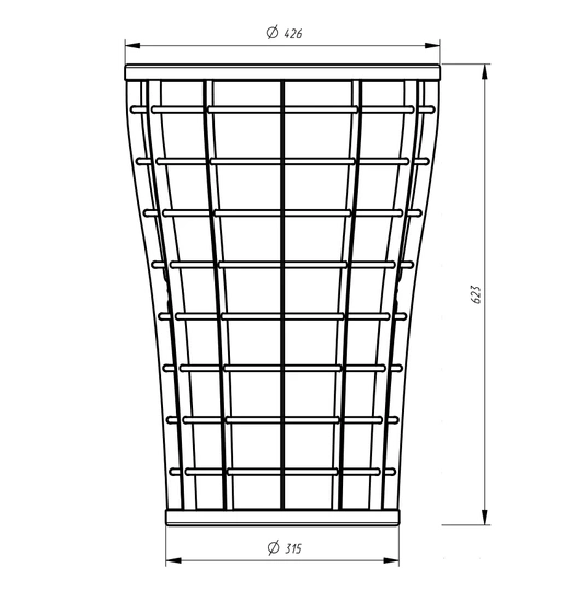 Сетка-каменка натрубная V - 1