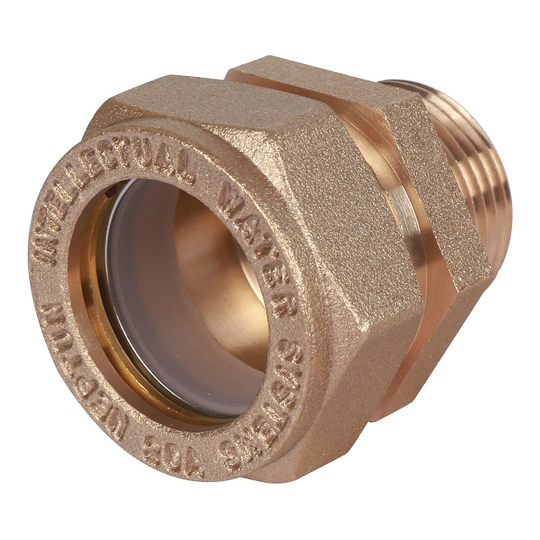 Муфта латунная IWS (M) 15 х 1/2" EF наружная резьба - 2