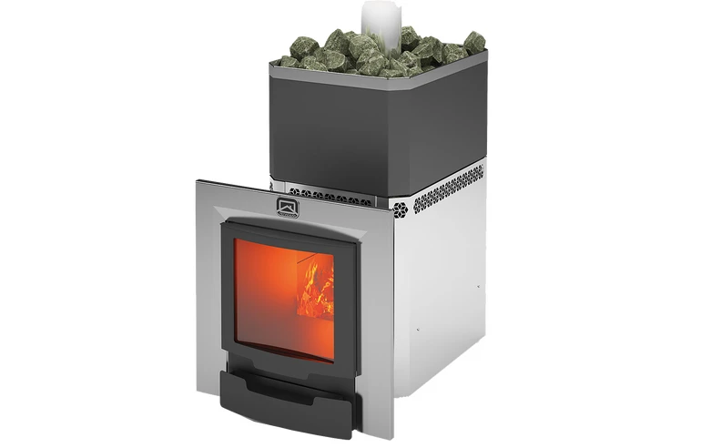 Печь для бани Теплодар Русь 27 ЛНЗП Профи Панорама