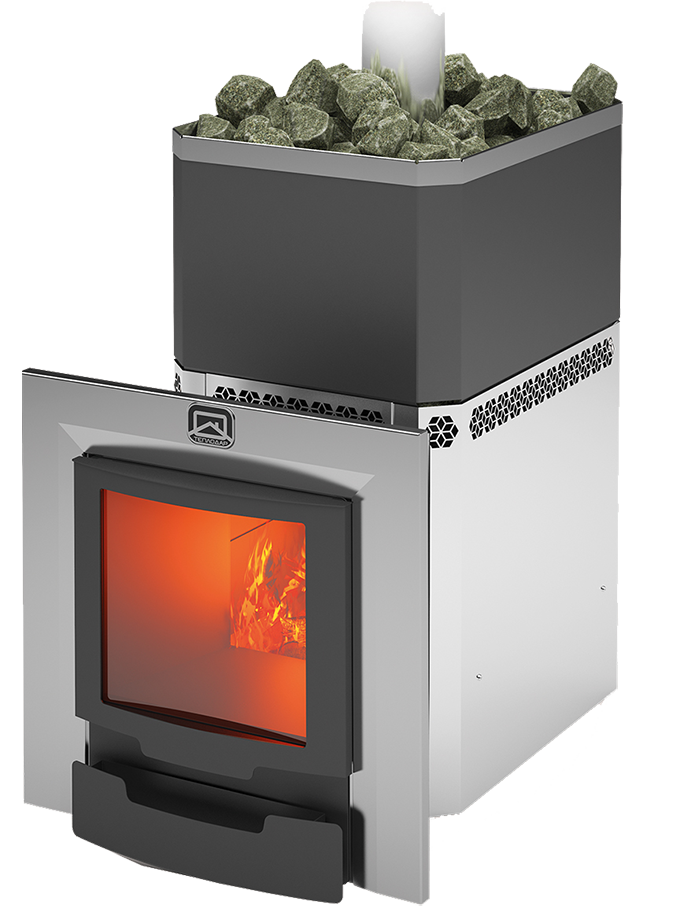 Печь для бани Теплодар Русь 27 ЛНЗП Профи Панорама - 0min