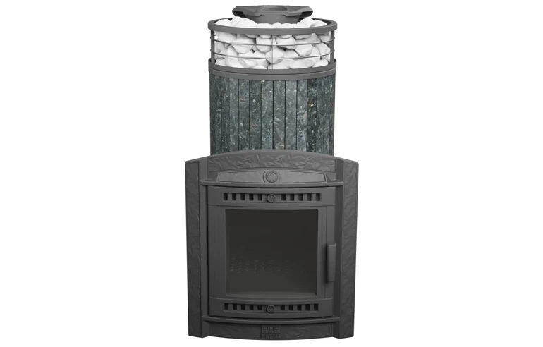 Печь банная "Атмосфера XL" в ламелях "Пироксенит" NEW