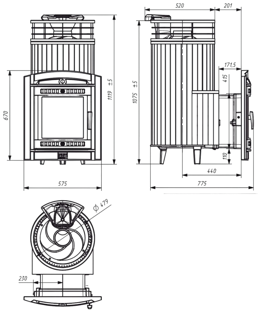 Печь банная "Атмосфера XL" в ламелях "Верде Гватемала" с тоннелем NEW - 2min