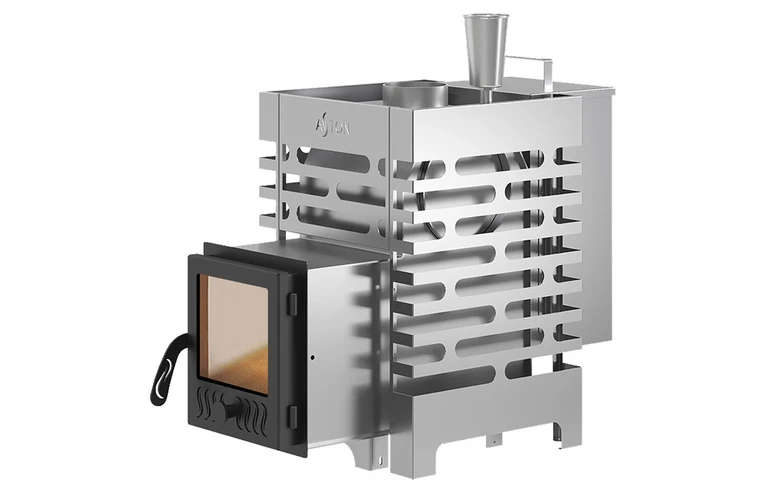 Печь для бани ASTON 12 INOX стекло "АКВА"