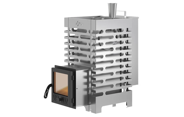 Печь для бани ASTON 16 INOX стекло "АКВА"