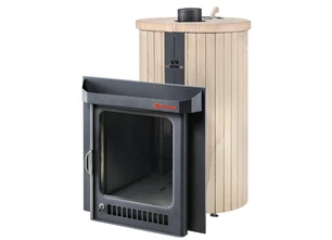 Печь для бани Ферингер Малютка ПФ «Окаменевшее дерево» перенесенный рисунок