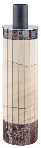 Дымоход-конвектор Ферингер "Окаменевшее дерево" перенесенный рисунок + Россо Леванте - 0min