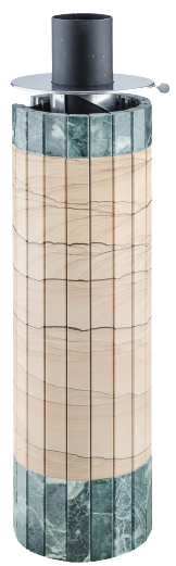 Дымоход-конвектор Ферингер "Окаменевшее дерево" перенесенный рисунок + Змеевик - 1min