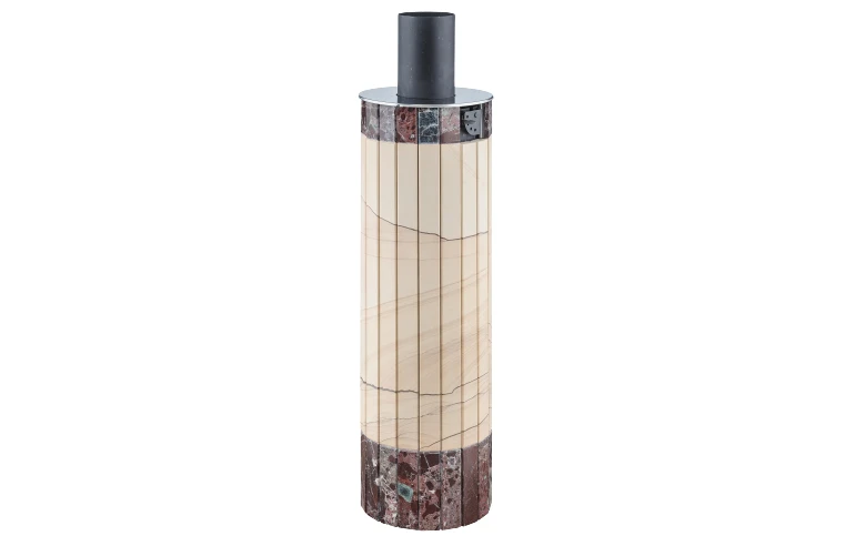 Дымоход-экономайзер Ферингер "Окаменевшее дерево" перенесенный рисунок + Россо Леванте