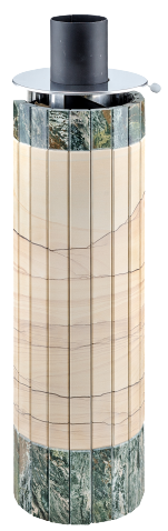 Дымоход-экономайзер Ферингер "Окаменевшее дерево" перенесенный рисунок + Жадеит - 1min