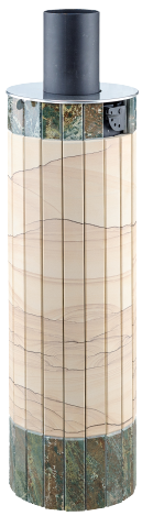 Дымоход-экономайзер Ферингер "Окаменевшее дерево" перенесенный рисунок + Жадеит - 0min