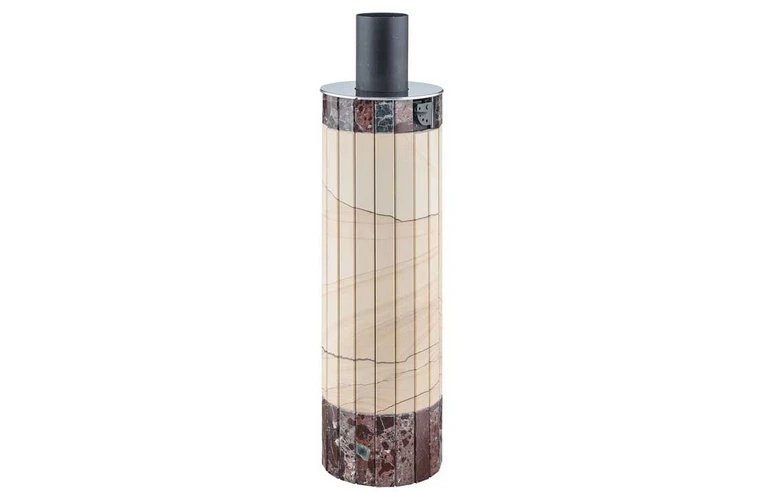 Дымоход-регистр Ферингер "Окаменевшее дерево" перенесенный рисунок + Россо Леванте