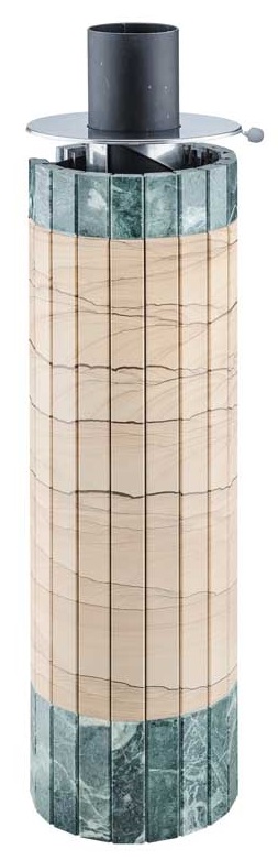 Дымоход-регистр Ферингер "Окаменевшее дерево" перенесенный рисунок + Змеевик - 1min