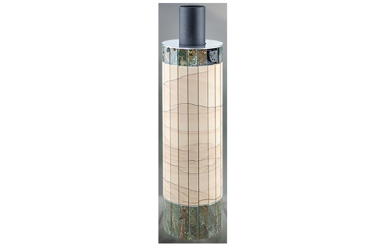 Дымоход-регистр Ферингер "Окаменевшее дерево" перенесенный рисунок + Жадеит