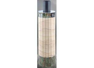 Дымоход-регистр Ферингер "Окаменевшее дерево" перенесенный рисунок + Жадеит