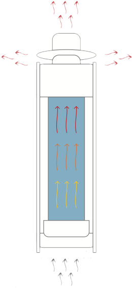 Дымоход-регистр Ферингер "Окаменевшее дерево" перенесенный рисунок - 3min