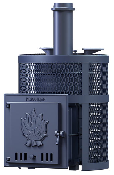 Чугунная печь для бани Искандер ЗК 18 Ураган - 0min