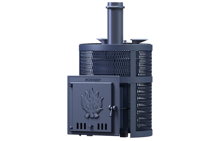 Чугунная печь для бани Искандер ЗК 18 Ураган