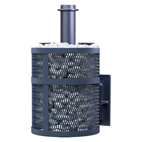 Чугунная печь для бани Искандер ЗК 18 Ураган - 2min