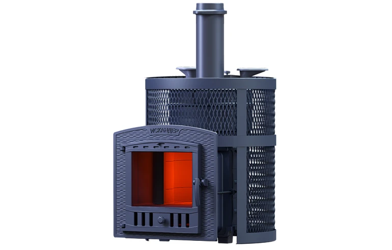 Чугунная печь для бани Искандер ЗК 18 (П2) Ураган