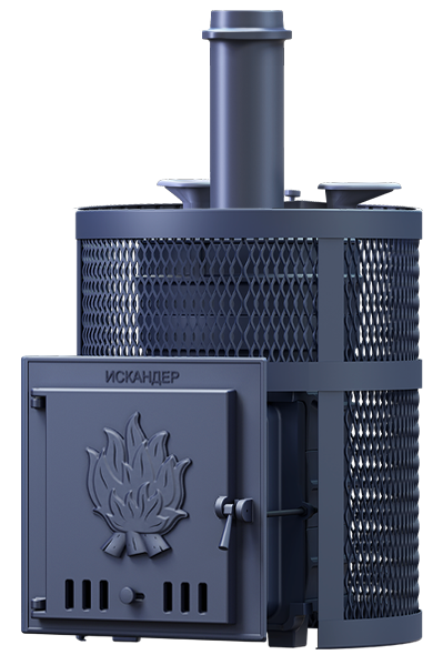 Чугунная печь для бани Искандер ЗК 25 Ураган - 0min