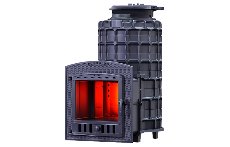Чугунная печь для бани AVANGARD ЗКН 25 (П2)