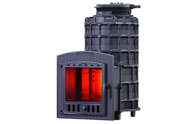 Чугунная печь для бани AVANGARD ЗКН 35 (П2)