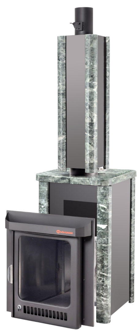 Печь для бани Ферингер Квадра ПФ «Стекло + Змеевик наборный» - 0min