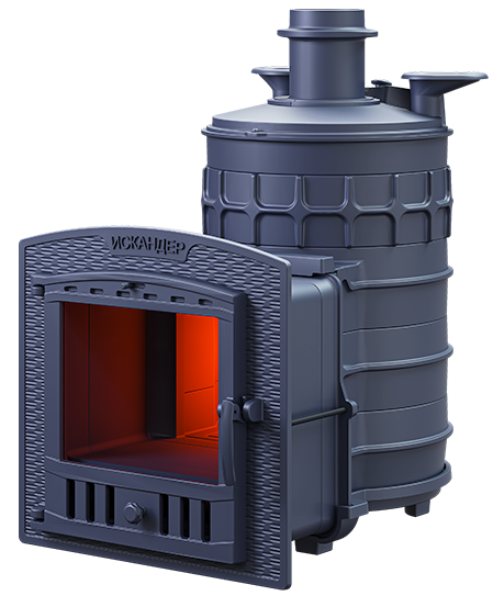 Чугунная печь для бани Искандер ЗК 25 (П2) - 1min