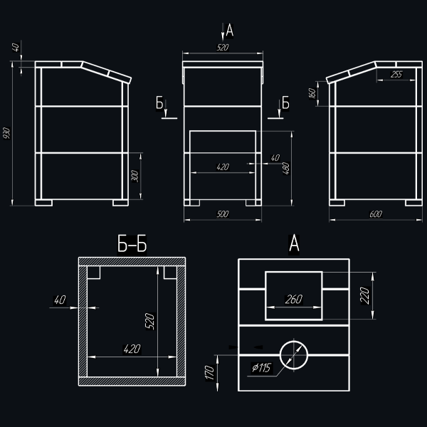 Чугунная печь для бани Комплект Гроза 24 (П2) Президент 930/40 Талькохлорит - 4min