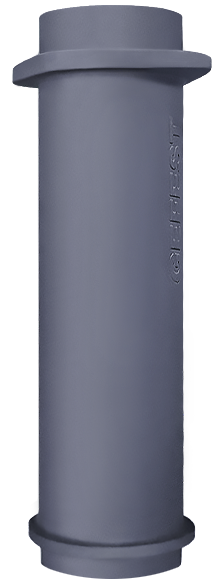 Чугунная НИЖНЯЯ труба для шибера 130/500мм - 0min