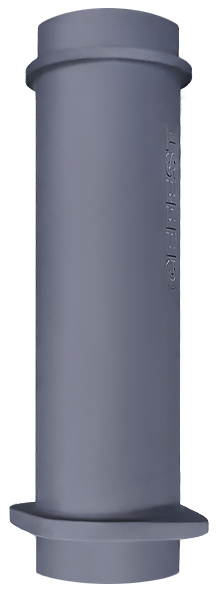 Чугунная ВЕРХНЯЯ труба для шибера 130/500мм - 0min