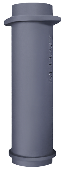 Чугунная НИЖНЯЯ труба для шибера 150/600мм - 0min