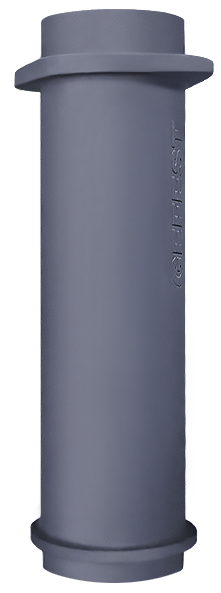 Чугунная НИЖНЯЯ труба для шибера 180/500мм - 0min