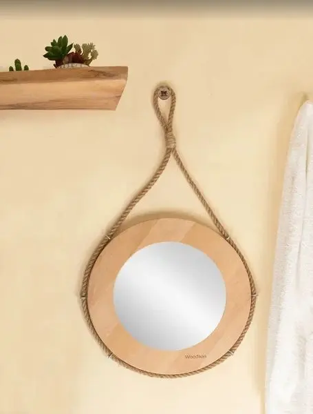 Зеркало для бани Woodson d38 ольха - 2min