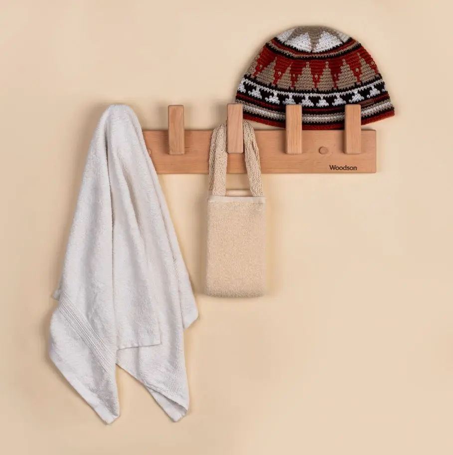 Вешалка Woodson D5, 5 креплений, ольха - 2min