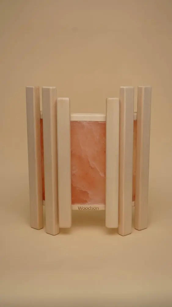 Абажур Woodson Trio с гималайской солью, липа для бани - 4min