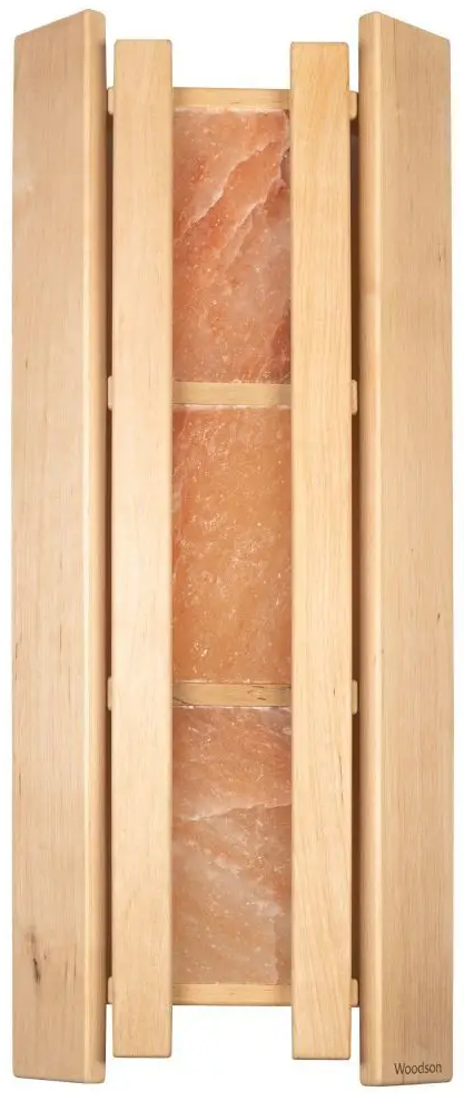 Абажур Woodson с гималайской солью 3 плитки, ольха 770*310 для бани - 0min